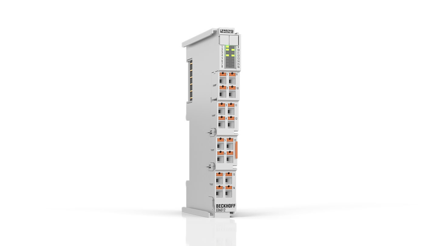 ED6012 | EtherCAT Terminal, 2-channel communication interface, serial, RS232/RS422/RS485, push-in