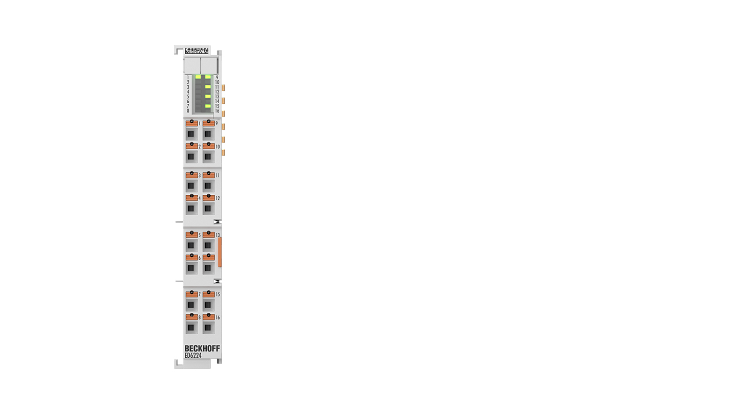 ED6224 | EtherCAT Terminal, 4-channel communication interface, IO-Link, master, push-in
