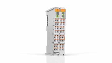 ED7062 | EtherCAT Terminal, 2-channel motion interface, stepper motor, 48 V DC, 3 A, push-in, with incremental encoder, 5 V DC