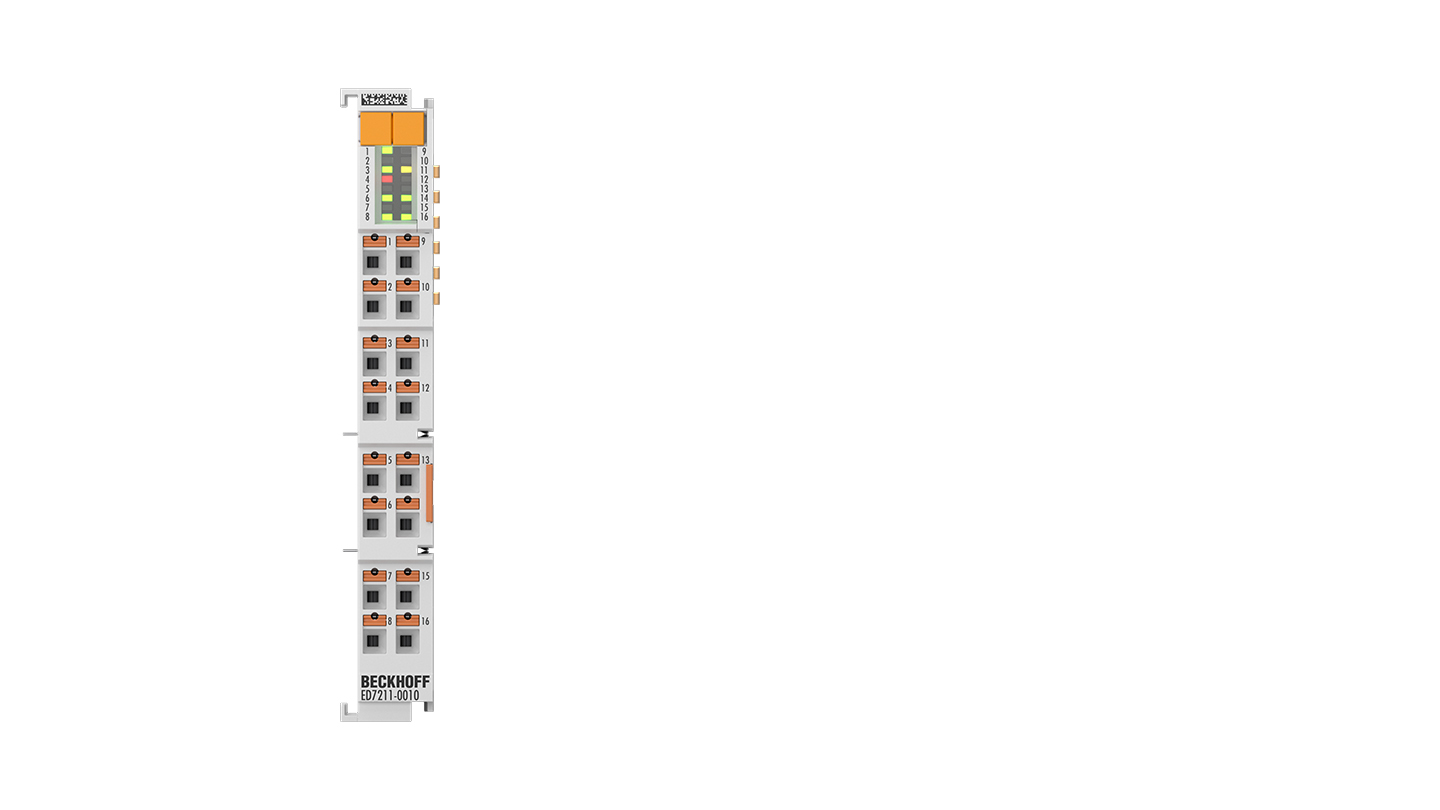 ED7211-0010 | EtherCAT Terminal, 1-channel motion interface, servomotor, 48 V DC, 4.5 A, push-in, OCT