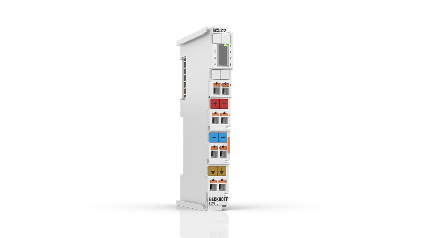 ED9110 | EtherCAT Terminal, potential supply, 24 V DC, 10 A, push-in, with diagnostics