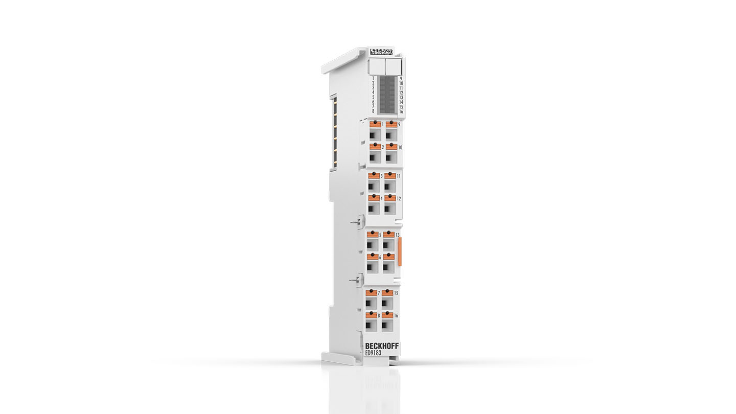 ED9183 | EtherCAT Terminal, potential distribution, 16 x 1 potential, push-in