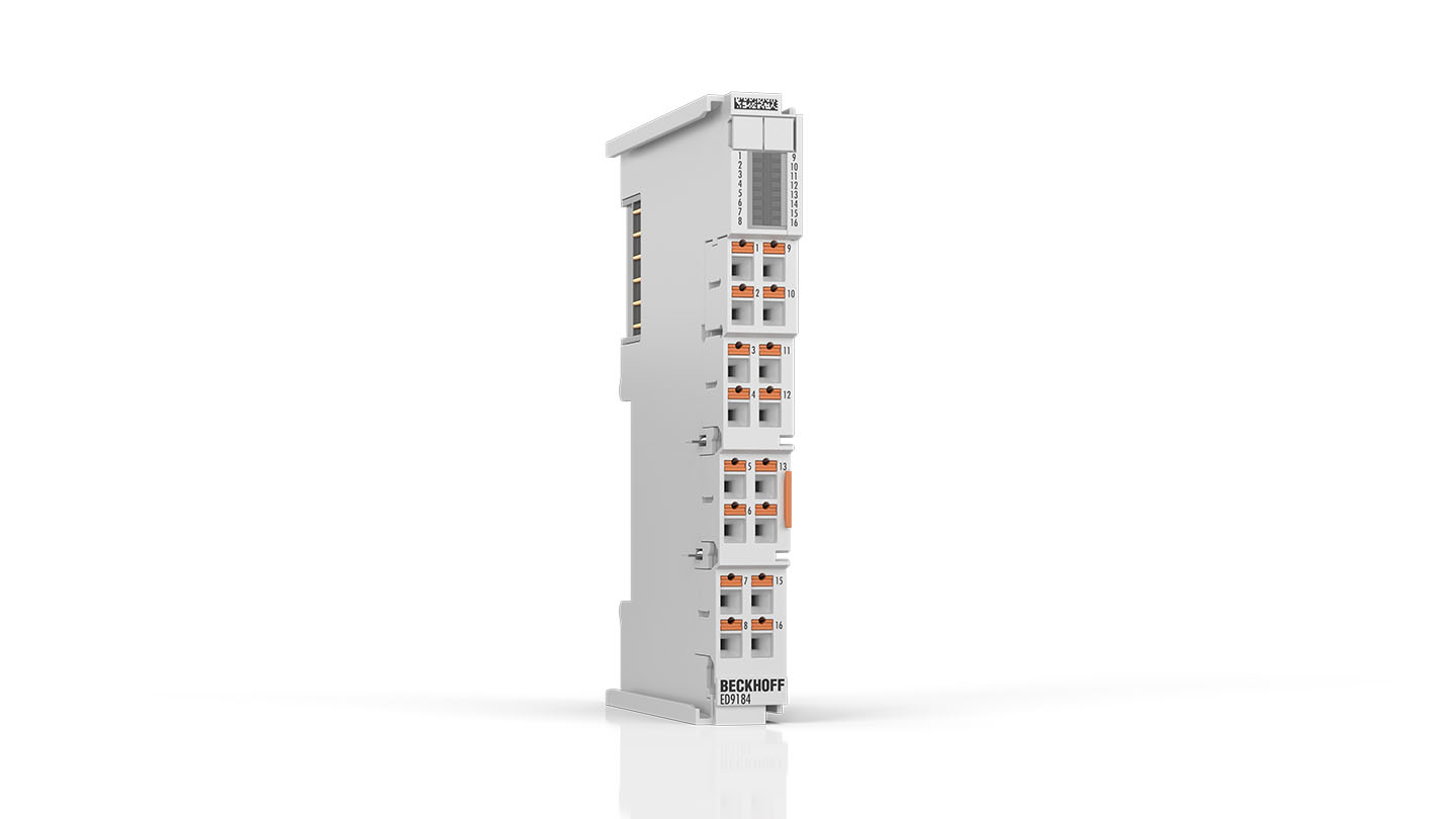ED9184 | EtherCAT Terminal, potential distribution, 8 x 24 V DC, 8 x 0 V DC, push-in
