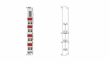 ED9186 | EtherCAT Terminal, potential distribution, 8 x 24 V DC, push-in