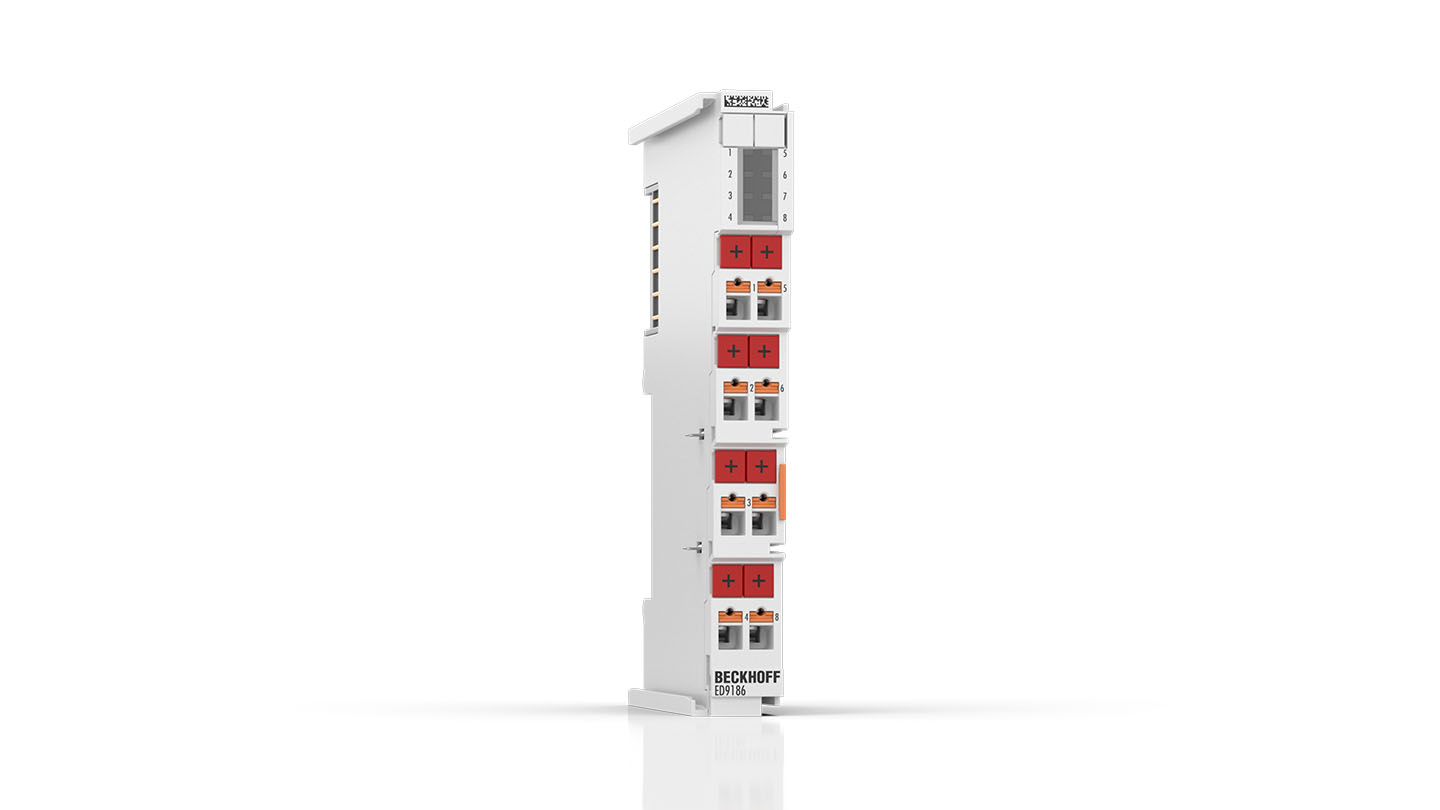 ED9186 | EtherCAT Terminal, potential distribution, 8 x 24 V DC, push-in