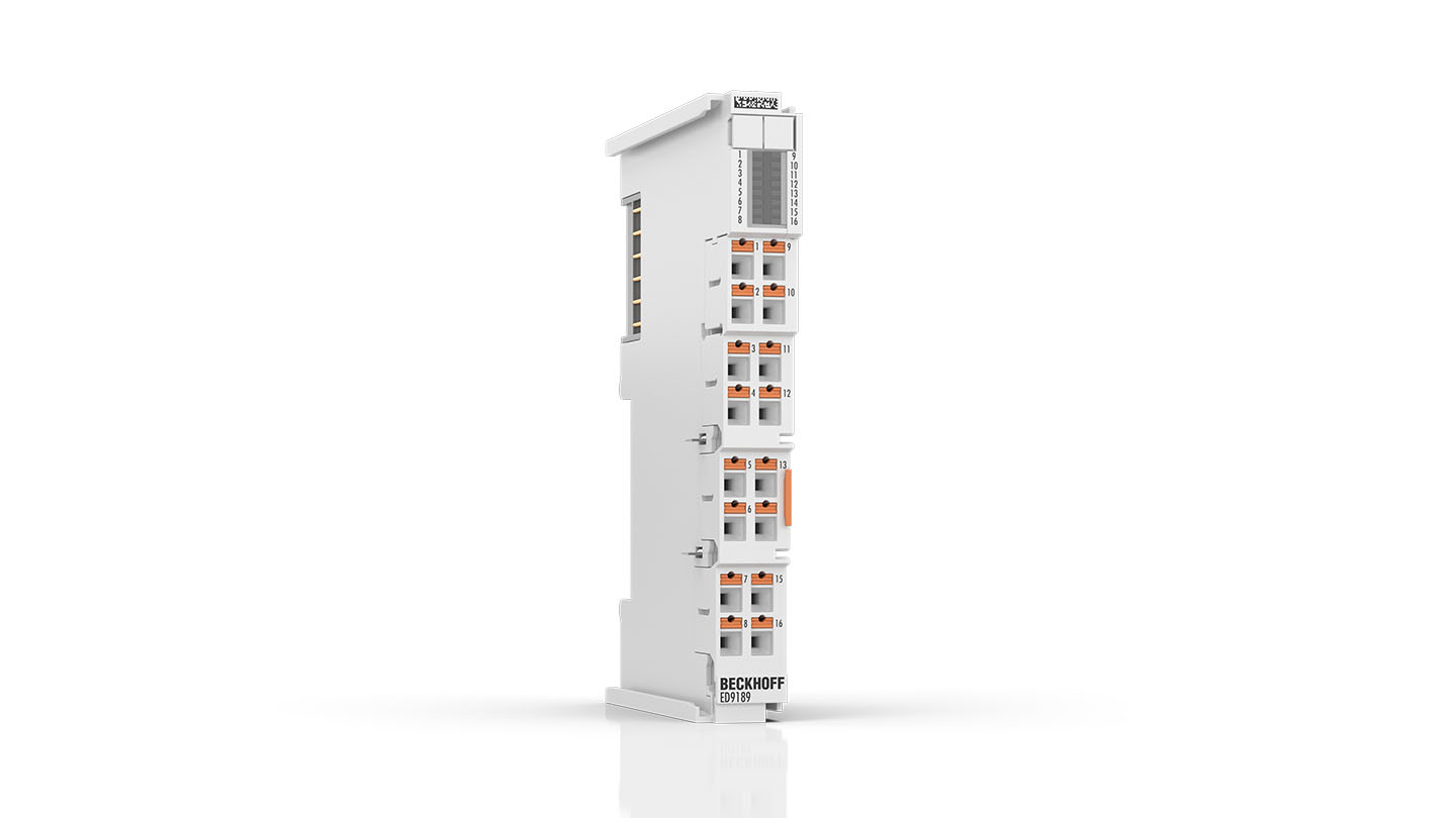 ED9189 | EtherCAT Terminal, potential distribution, 16 x 0 V DC, push-in