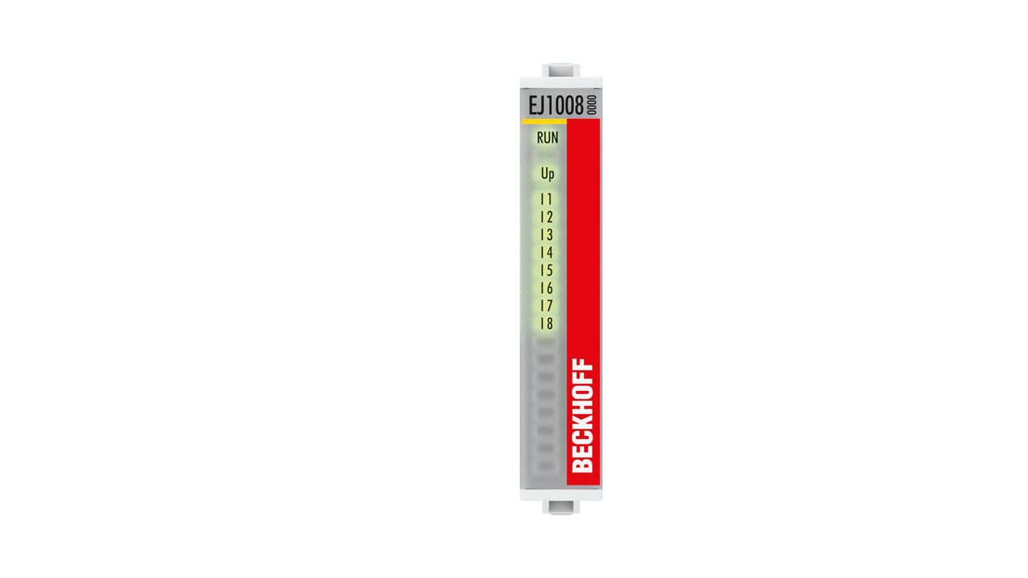 EJ1008 | EtherCAT-Steckmodul, 8-Kanal-Digital-Eingang, 24 V DC, 3 ms