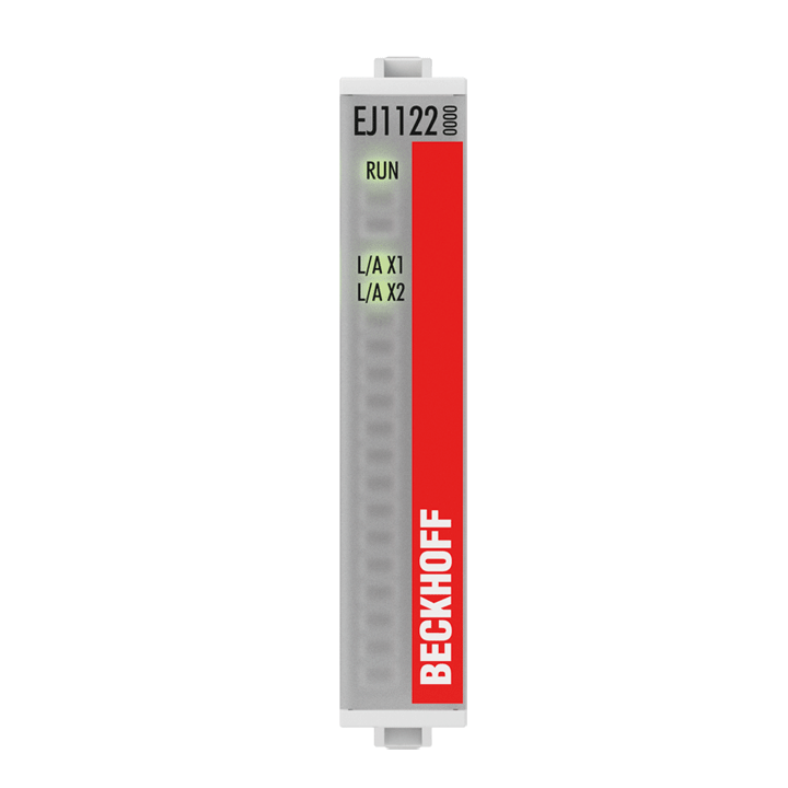 EJ1122 | EtherCAT plug-in module, 2-port junction, EtherCAT