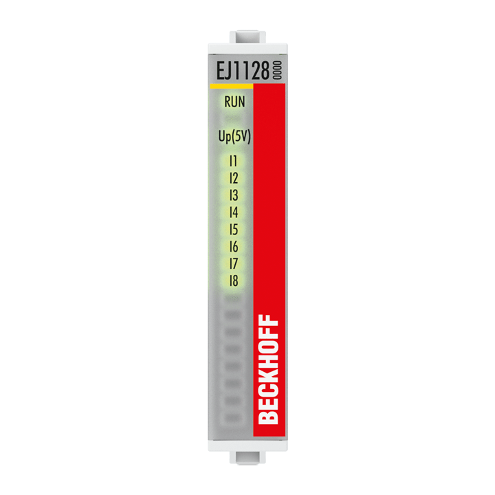 EJ1128 | EtherCAT plug-in module, 8-channel digital input, 3.3 V DC/5 V DC, 0.05 µs