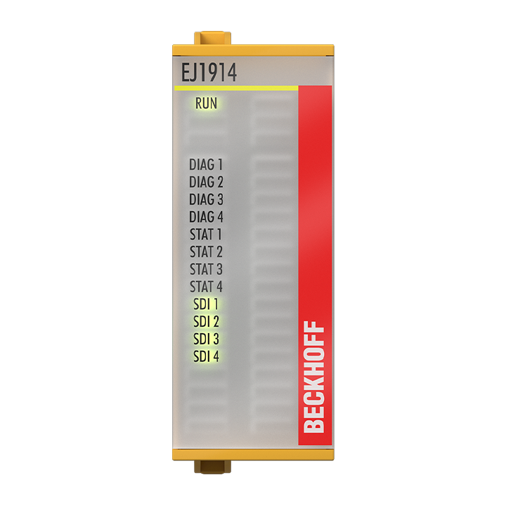 EJ1914 | EtherCAT plug-in module, 4-channel digital input, 24 V DC, TwinSAFE, TwinSAFE Logic