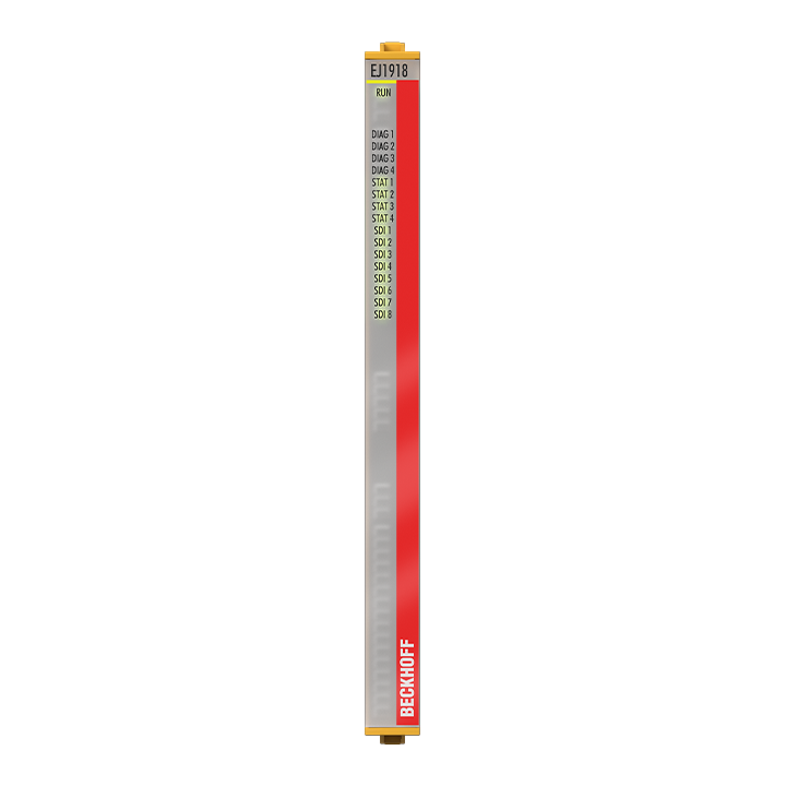 EJ1918 | EtherCAT plug-in module, 8-channel digital input, 24 V DC, TwinSAFE, TwinSAFE Logic