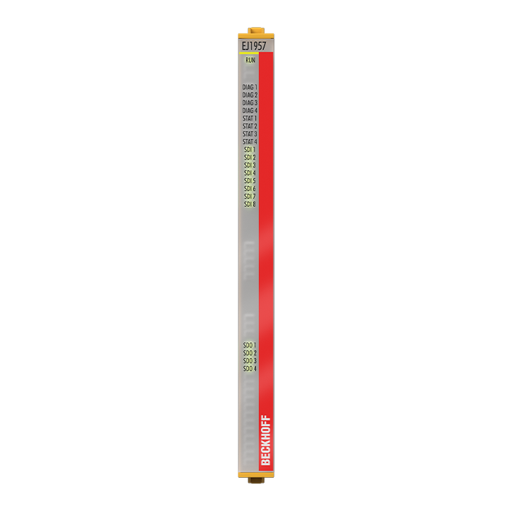 EJ1957 | EtherCAT-Steckmodul, 8-Kanal-Digital-Eingang + 4-Kanal-Digital-Ausgang, 24 V DC, 0,5 A, TwinSAFE, TwinSAFE Logic