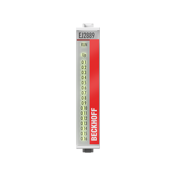 EJ2889 | EtherCAT plug-in module, 16-channel digital output, 24 V DC, 0.5 A, ground switching