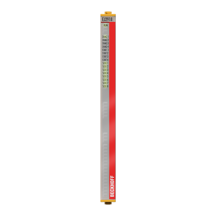 EJ2918 | EtherCAT-Steckmodul, 8-Kanal-Digital-Ausgang, 24 V DC, 0,5 A, TwinSAFE, TwinSAFE Logic