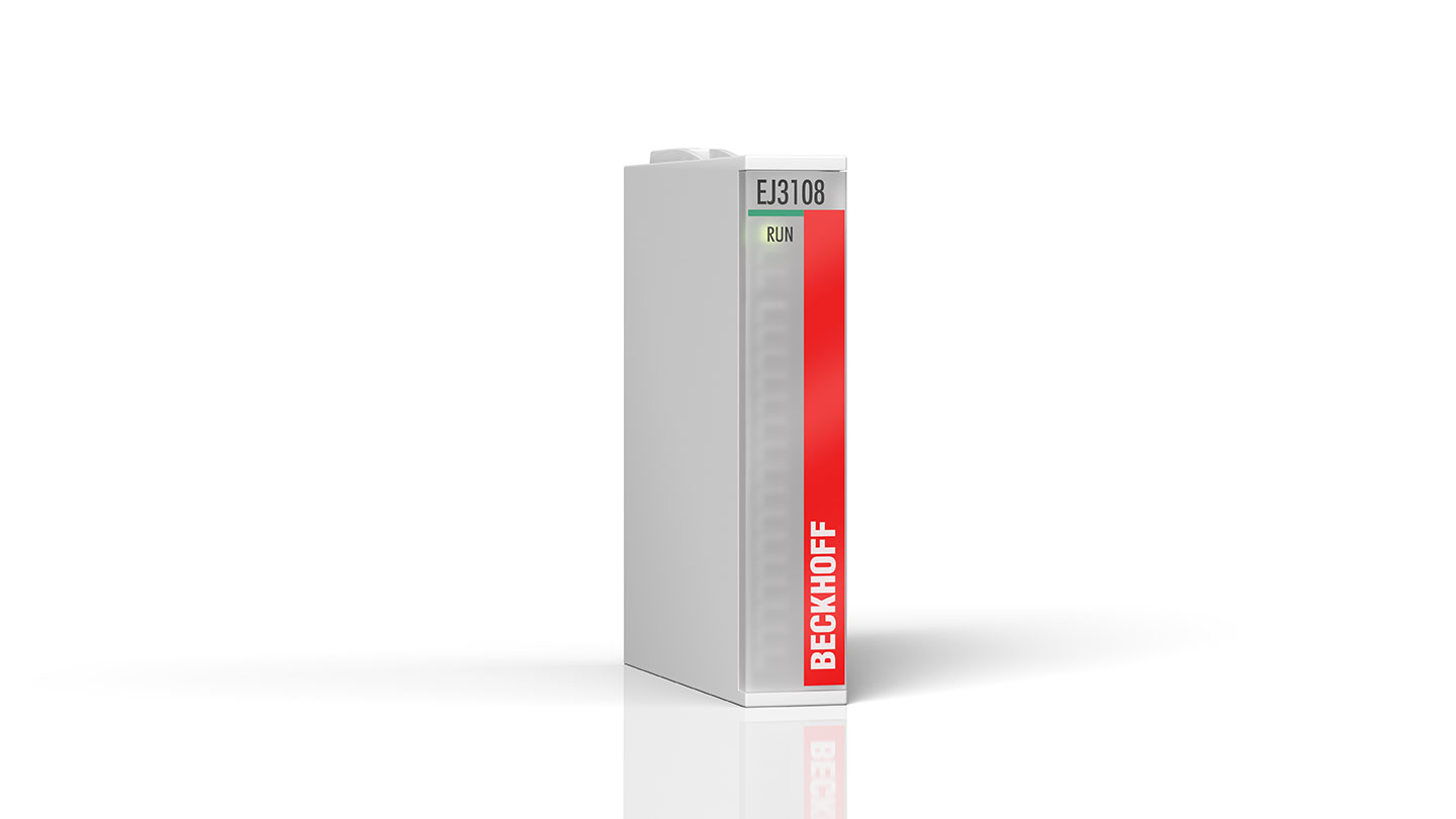 EJ3108 | EtherCAT plug-in module, 8-channel analog input, voltage, ±10 V, 16 bit