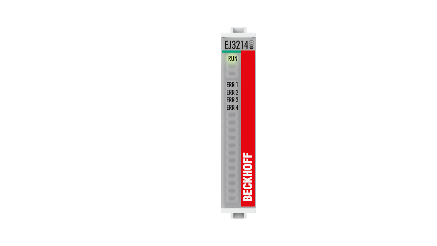 EJ3214 | EtherCAT-Steckmodul, 4-Kanal-Analog-Eingang, Temperatur, RTD (Pt100), 16 Bit