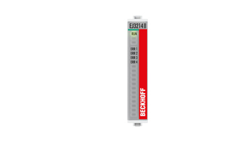 EJ3214 | EtherCAT plug-in module, 4-channel analog input, temperature, RTD (Pt100), 16 bit