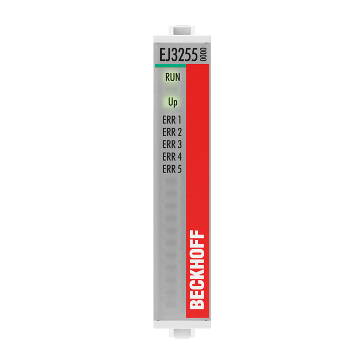 EJ3255 | EtherCAT plug-in module, 5-channel analog input, potentiometer, 300 Ω…50 kΩ, 16 bit