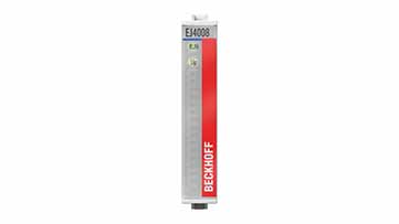 EJ4008 | EtherCAT plug-in module, 8-channel analog output, voltage, 0…10 V, 12 bit