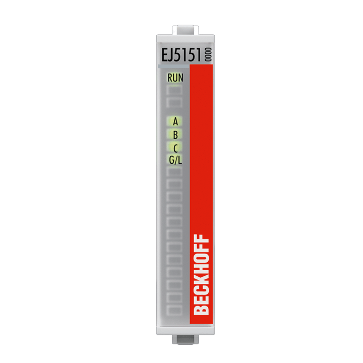 EJ5151 | EtherCAT plug-in module, 1-channel encoder interface, incremental, 24 V DC HTL, 100 kHz