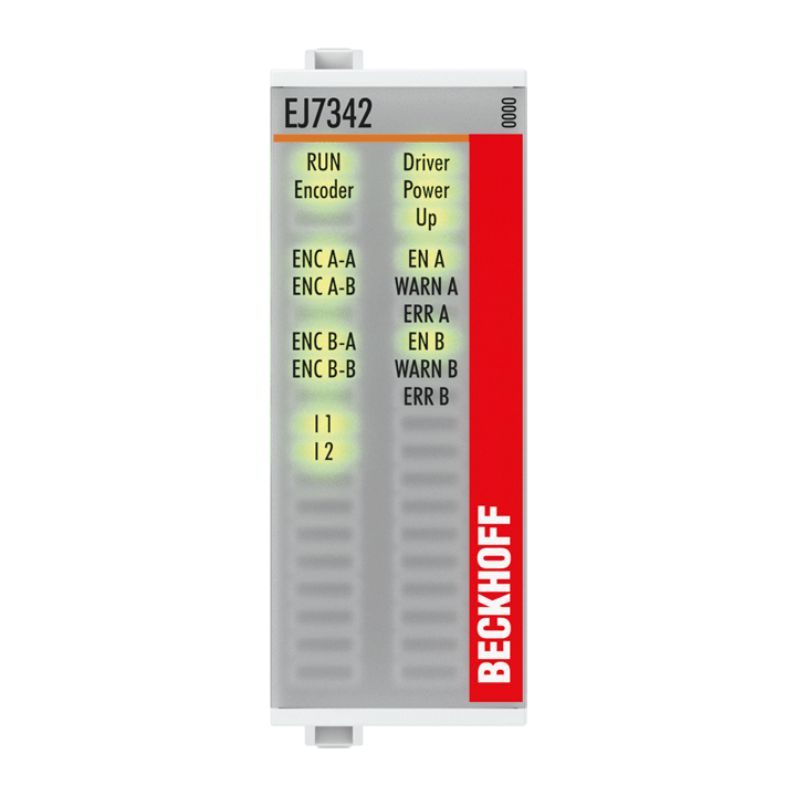 EJ7342 | EtherCAT plug-in module, 2-channel motion interface, DC motor, 48 V DC, 3.5 A, with incremental encoder