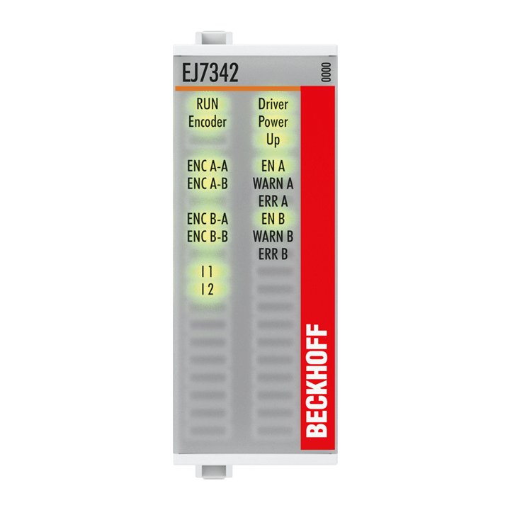 EJ7342 | EtherCAT-Steckmodul, 2-Kanal-Motion-Interface, DC-Motor, 48 V DC, 3,5 A, mit Inkremental-Encoder