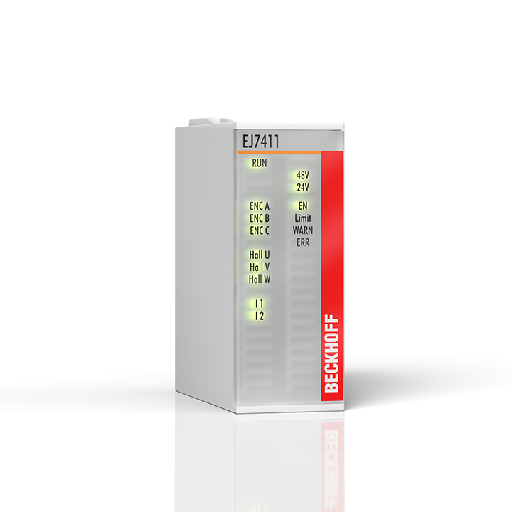 EJ7411 | EtherCAT plug-in module, 1-channel motion interface, BLDC motor, 48 V DC, 4.5 A, with incremental encoder