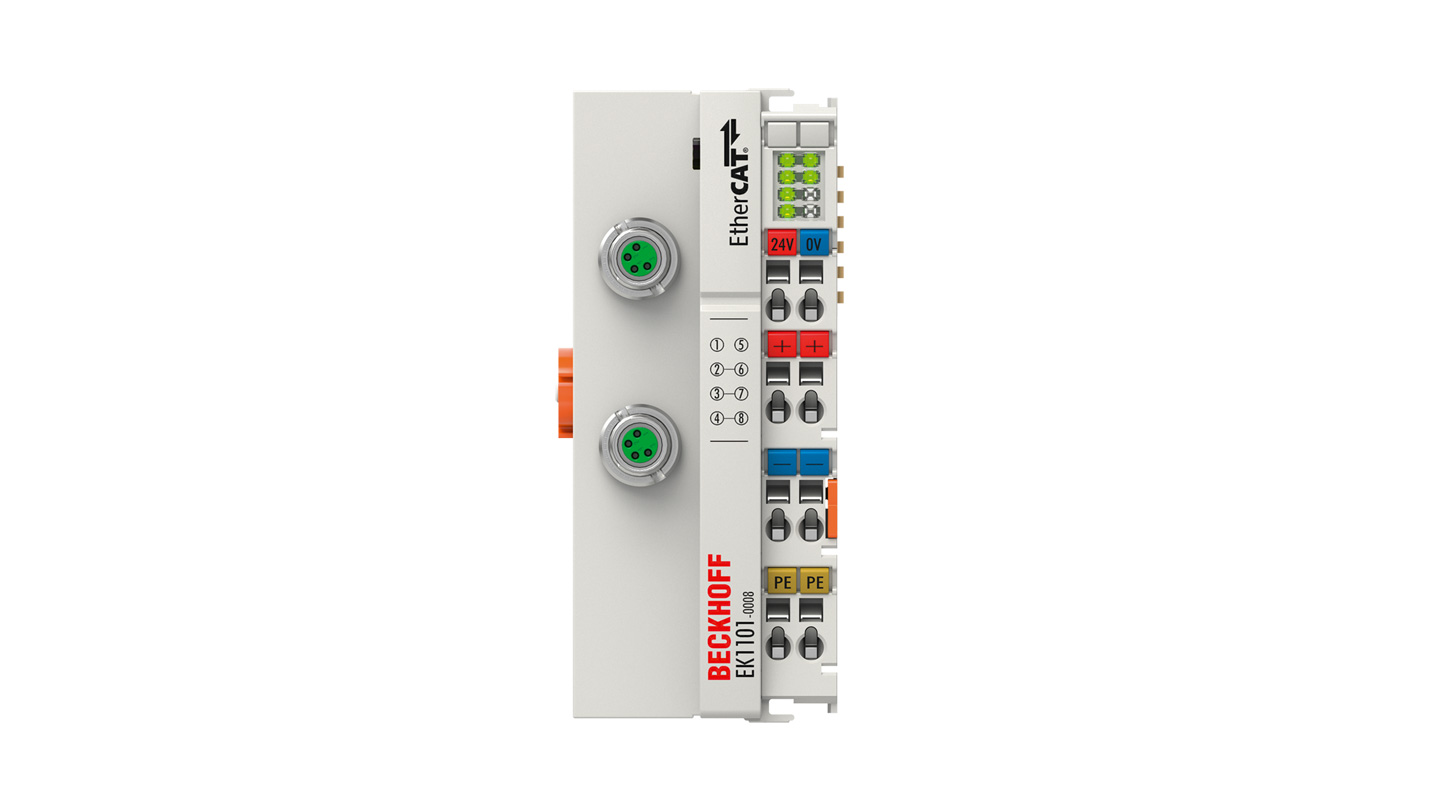 EK1101-0008 | EtherCAT-Koppler mit ID-Switch und M8-Anschluss