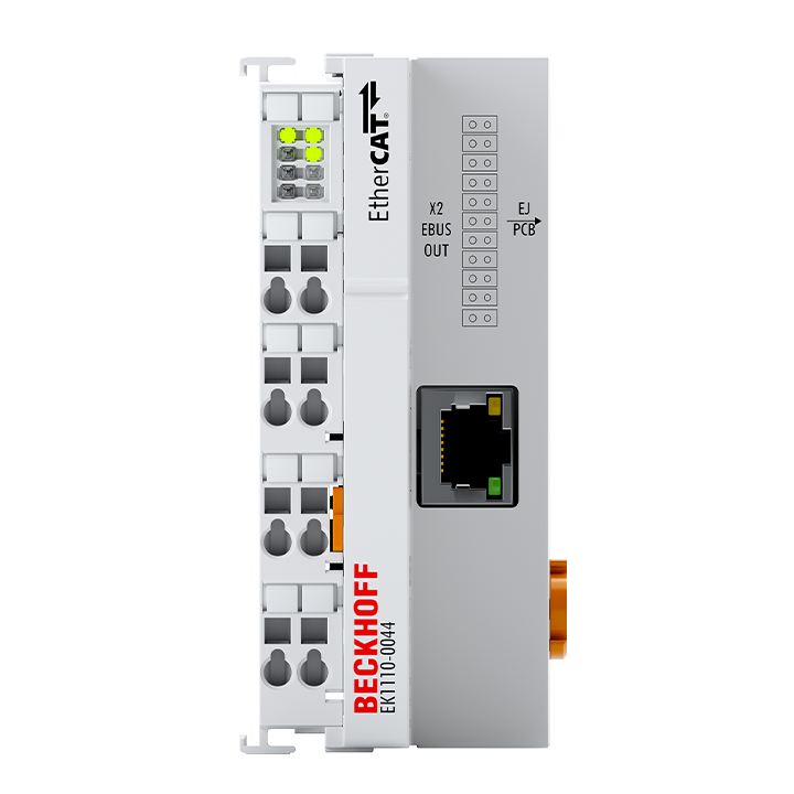 EK1110-0044 | EtherCAT EJ 耦合器，CX 和 EL 端子模块接口，EtherCAT 拓扑扩展模块