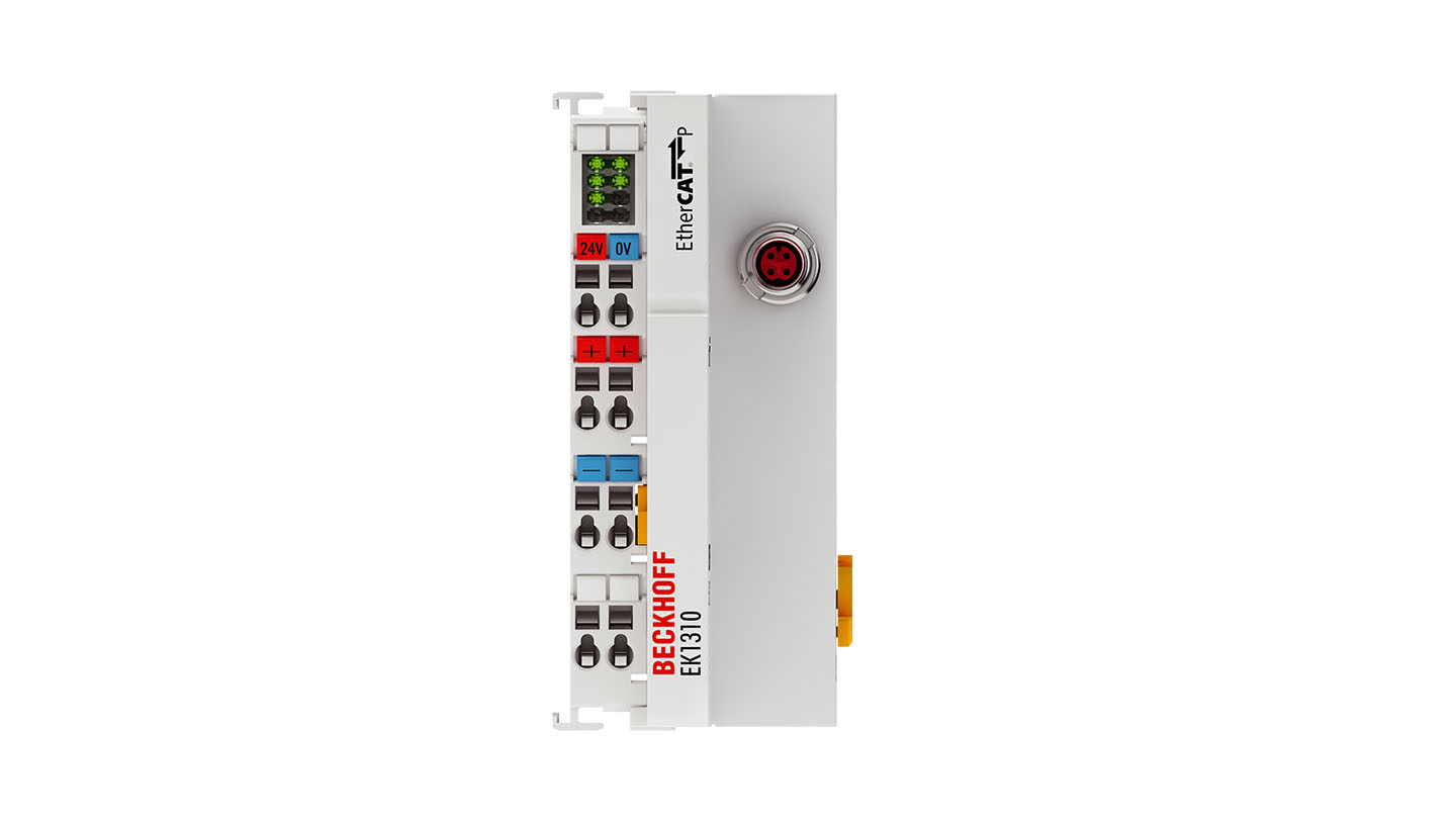 EK1310 | 1-port EtherCAT P extension with feed-in