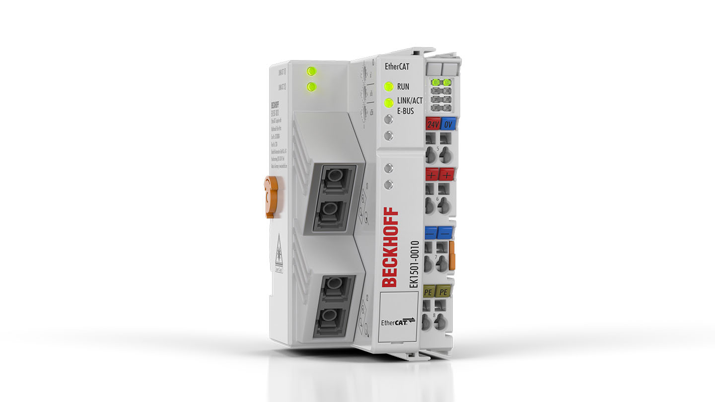EK1501-0010 | EtherCAT Coupler with ID switch, single-mode fiber optic