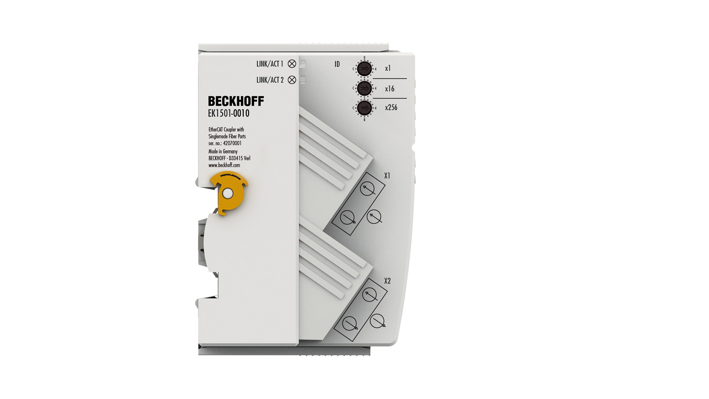 EK1501-0010 | EtherCAT-Koppler mit ID-Switch, Singlemode-LWL-Anschluss