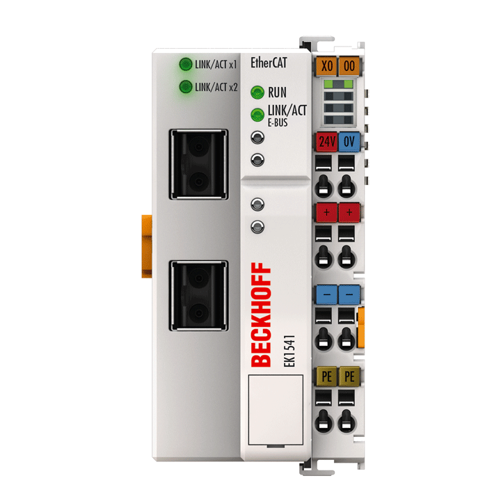 EK1541 | 带 ID 拨码开关的 EtherCAT 耦合器，塑料光纤