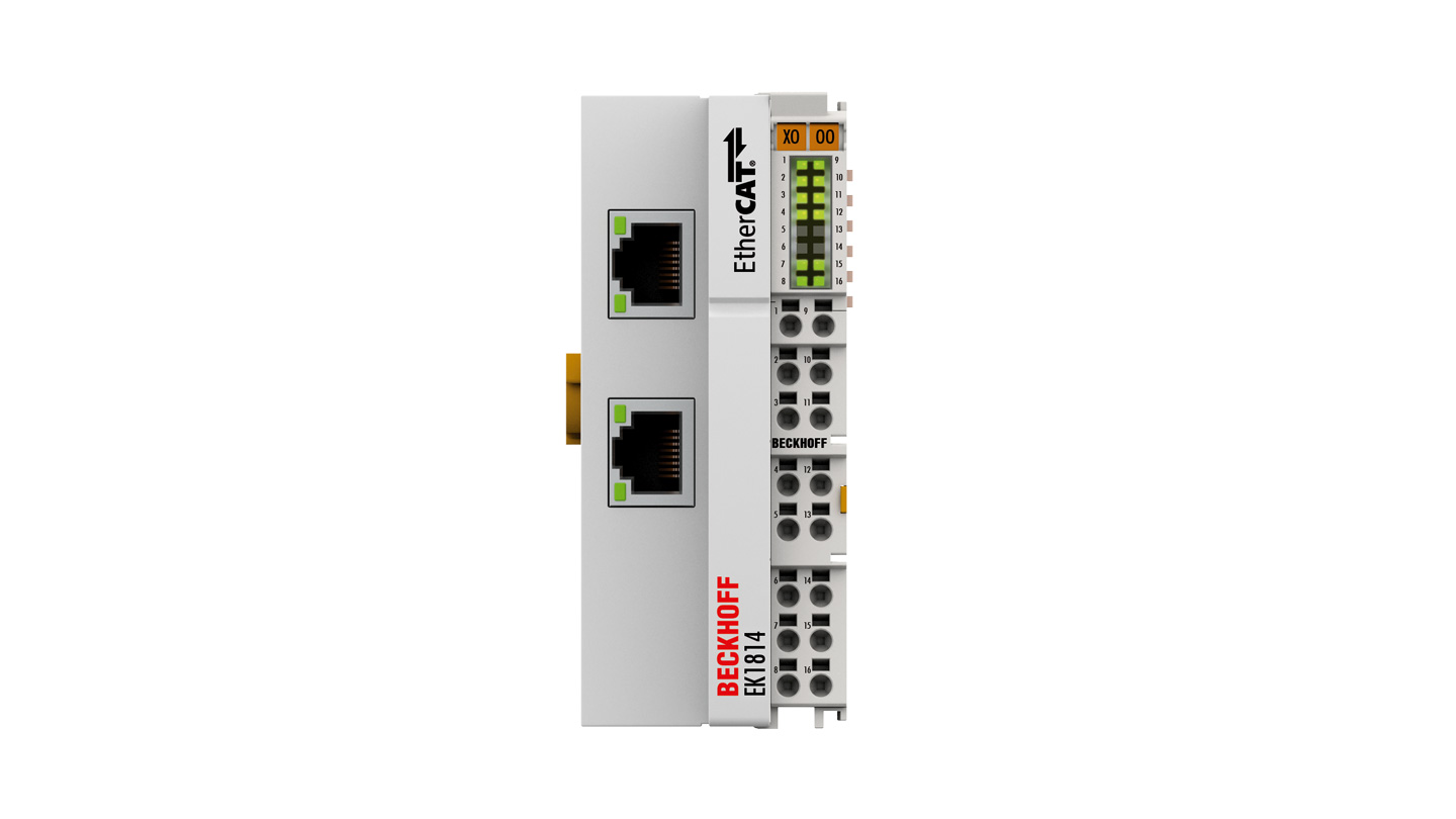 EK1814 | EtherCAT-Koppler mit integrierten digitalen Ein-/Ausgängen