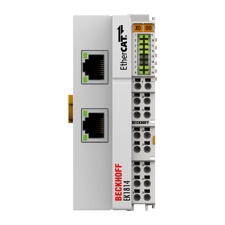 EK1814 | EtherCAT-Koppler mit integrierten digitalen Ein-/Ausgängen