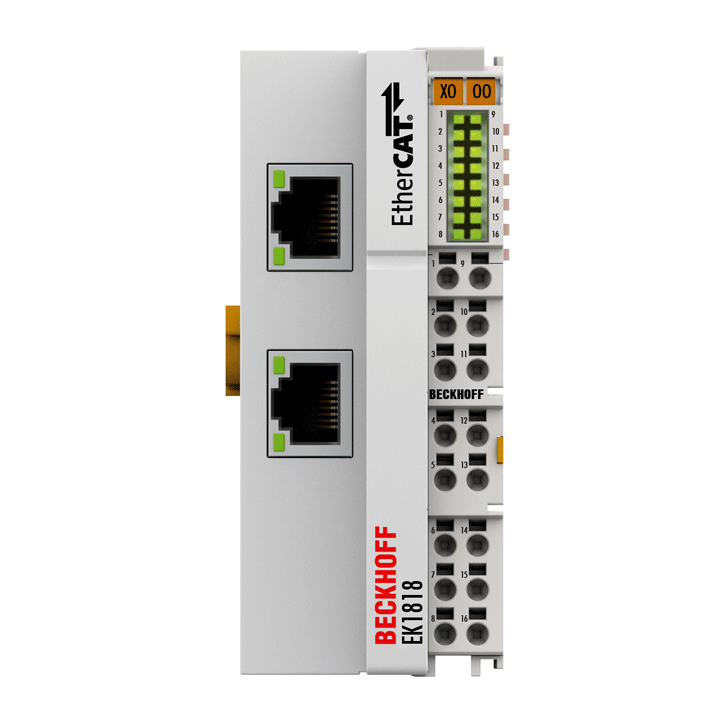 EK1818 | 集成有数字量 I/O 的 EtherCAT 耦合器