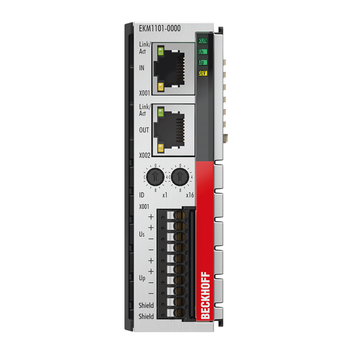 EKM1101 | EtherCAT Coupler with ID switch and diagnostics
