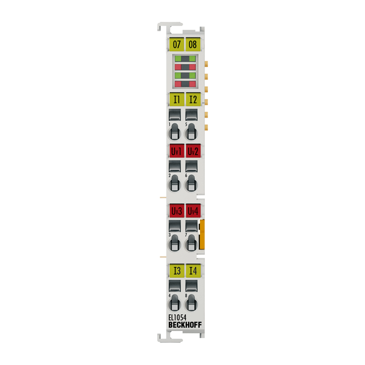 EL1054 | EtherCAT 端子模块，4 通道数字量输入，NAMUR