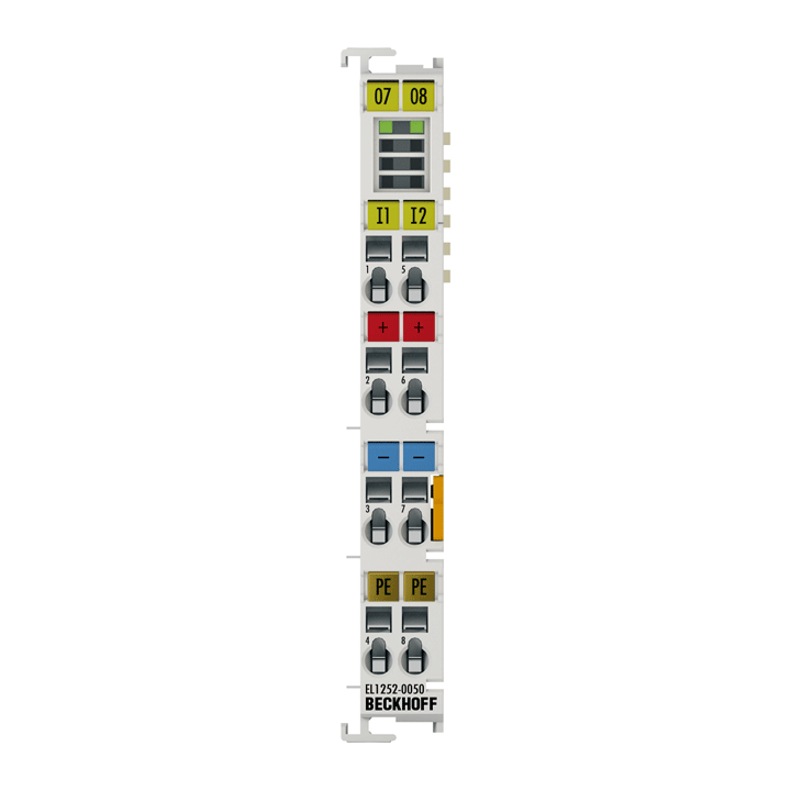 EL1252-0050 | EtherCAT-Klemme, 2-Kanal-Digital-Eingang, 5 V DC, 1 µs, Timestamp