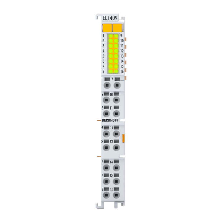 EL1409 | EtherCAT-Klemme, 16-Kanal-Digital-Eingang, 24 V DC, 3 ms