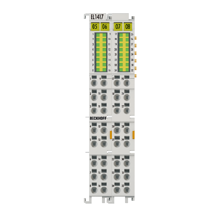 EL1417 | EtherCAT Terminal, 32-channel digital input, 24 V DC, adjustable