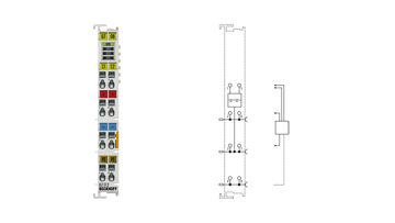 EL1512 | EtherCAT Terminal, 2-channel digital input, counter, 24 V DC, 1 kHz