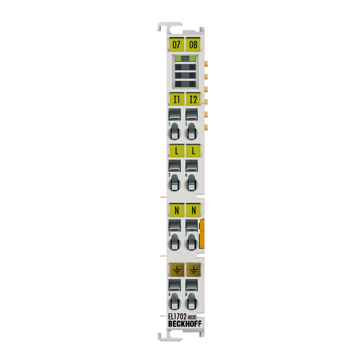 EL1702-0020 | EtherCAT Terminal, 2-channel digital input, 220 V DC, 3 ms