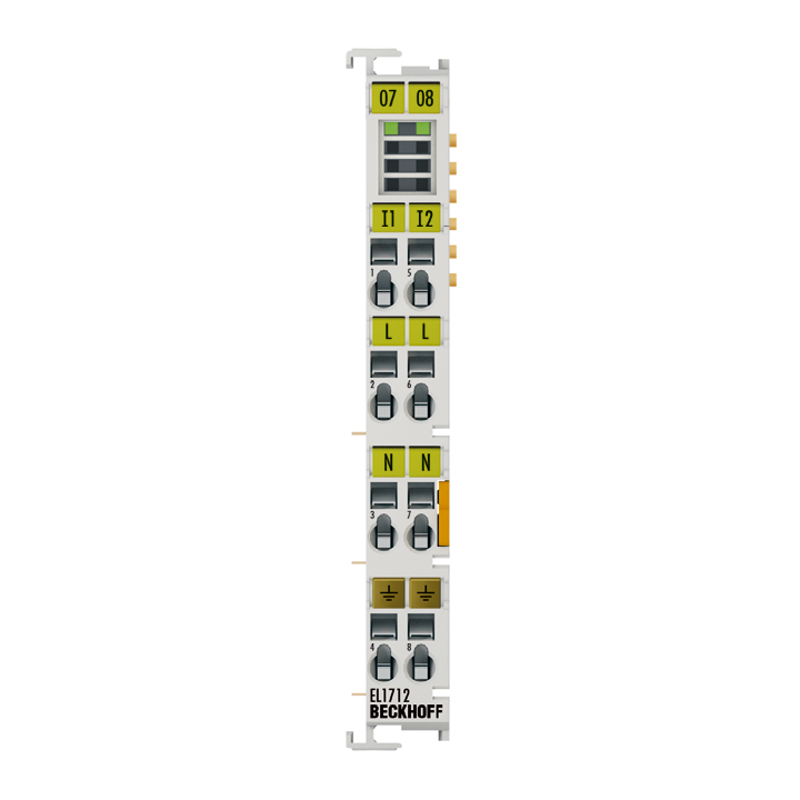 EL1712 | EtherCAT Terminal, 2-channel digital input, 120 V AC/DC, 10 ms