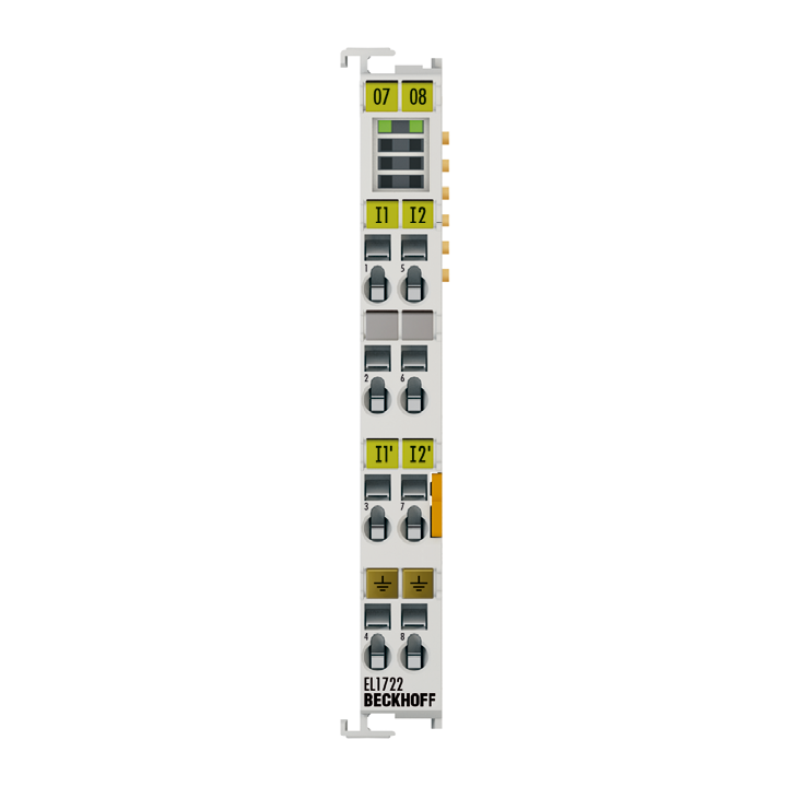 EL1722, EtherCAT-Klemme, 2-Kanal-Digital-Eingang, 120…230 V AC, 10 ms,  ohne Powerkontakte