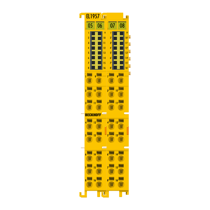 EL1957 | EtherCAT Terminal, 8-channel digital input + 4-channel digital output, 24 V DC, 0.5 A, TwinSAFE, TwinSAFE Logic