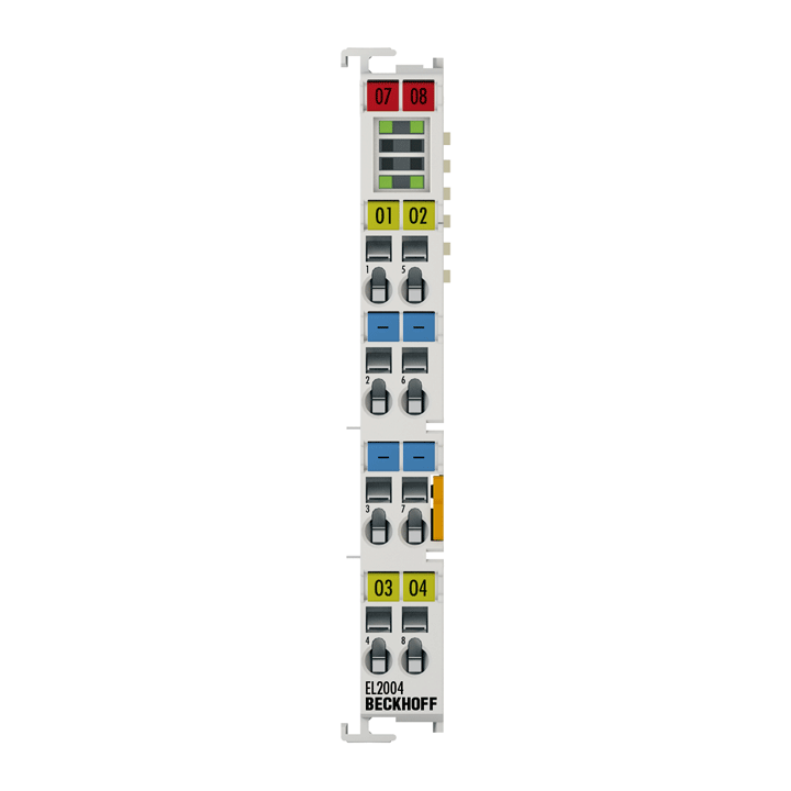 EL2004 | EtherCAT 端子模块，4 通道数字量输出，24 V DC，0.5 A