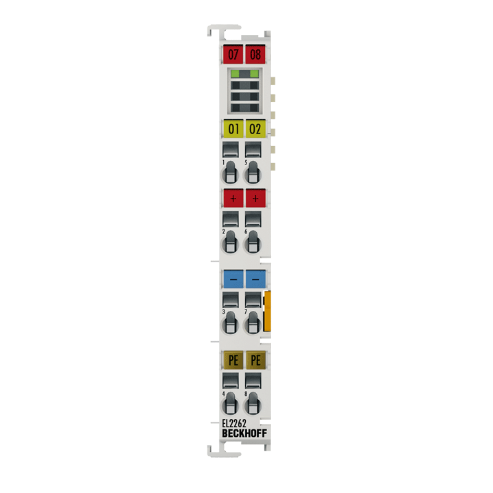 EL2262 | EtherCAT Terminal, 2-channel digital output, 24 V DC, 0.5 A, oversampling