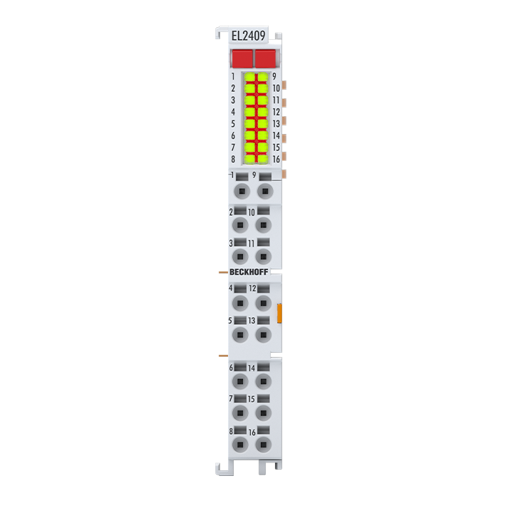 EL2409 | EtherCAT Terminal, 16-channel digital output, 24 V DC, 0.5 A