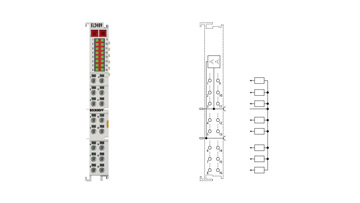 EL2489 | EtherCAT-Klemme, 16-Kanal-Digital-Ausgang, 24 V DC, 0,5 A, masseschaltend